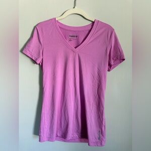 Reebok Women's Light Purple V-Neck Tee